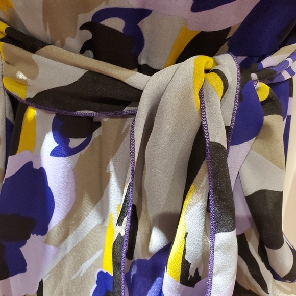 🌴 pretty purple floral summer dress Size 12. - Picture 5 of 8